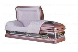 ONYX ROSE metal funeral casket