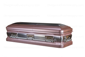 ONYX ROSE metal funeral casket