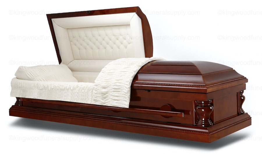 PIETA OAK funeral casket - Inc Funeral Kingwood Supply